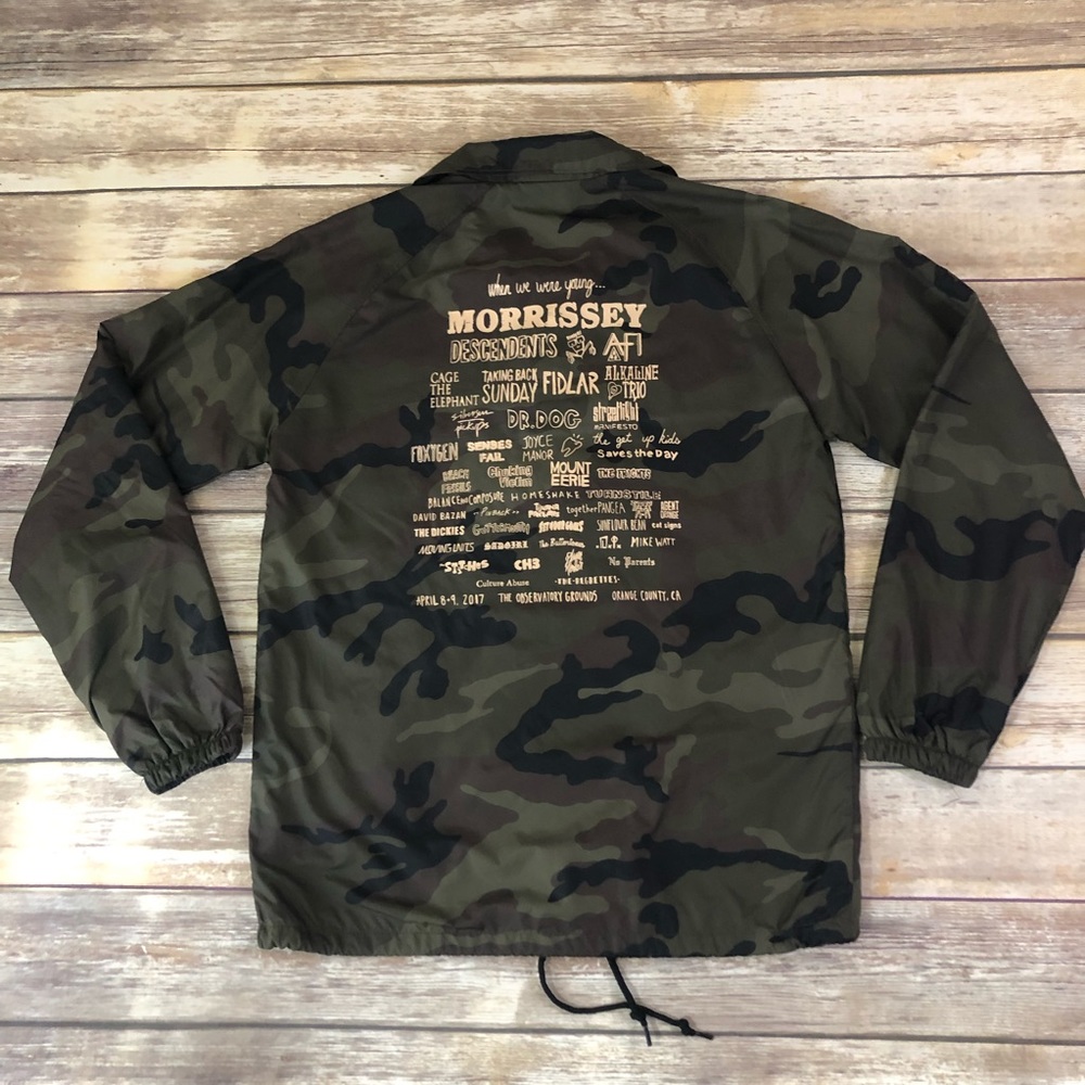 Camo windbreaker when we were young fest jacket S